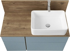 Акватон Мебель для ванной Мишель 100 дуб рустикальный/фьорд – фотография-4